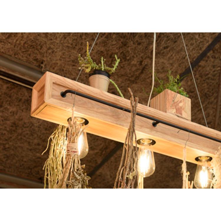 ペンダントライト 北欧 おしゃれ 3灯 電球付き 木目 照明 インテリア