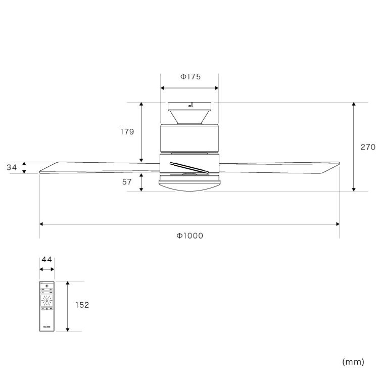 LEDシーリングファンライト ファン付き照明 LED 薄型 リモコン付き