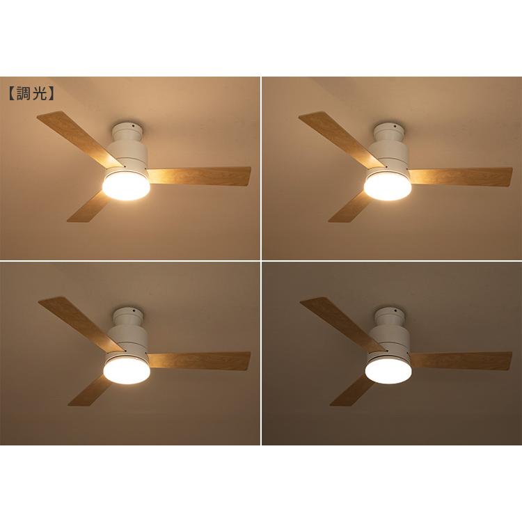 LEDシーリングファンライト ファン付き照明 LED 薄型 リモコン付き