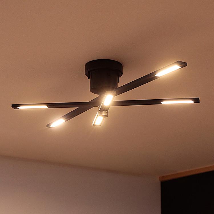 シーリングライト おしゃれ LED 6灯 シンプル モダン 照明器具 天井