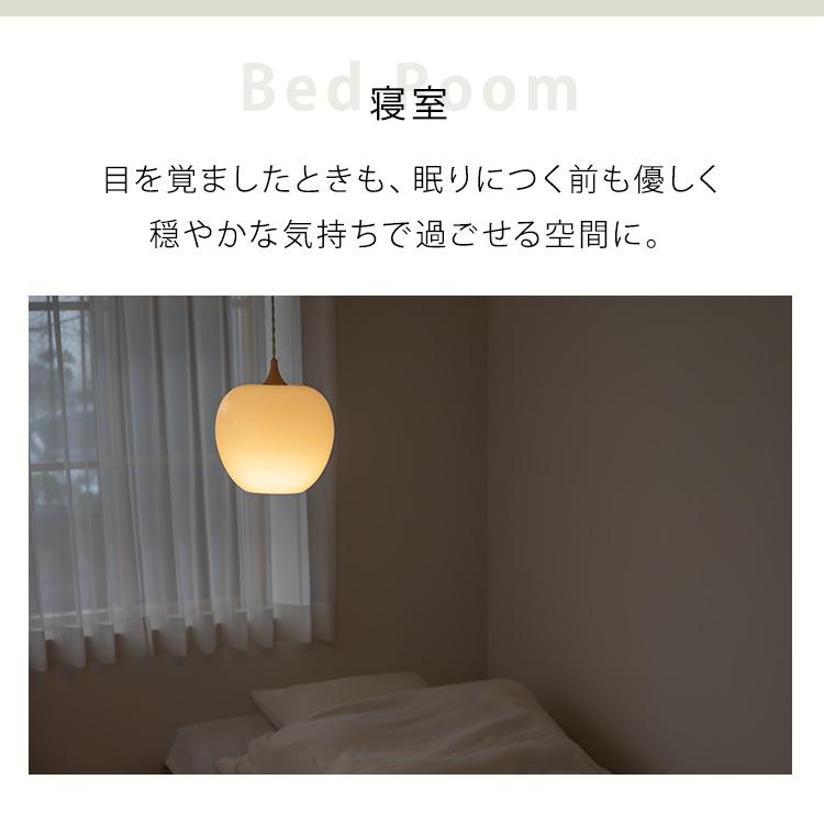 ペンダントライト おしゃれ ガラス 吊下げ灯 1灯 ringo リンゴ L