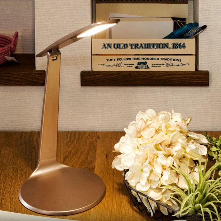 デスクライト 1灯 テーブルライト 照明器具 照明 led対応 調光 明るさ調整可能 角度調節可能 居間 リビング ダイニング おしゃれ 照明 間接照明 ブロンシェ | ブランド登録なし