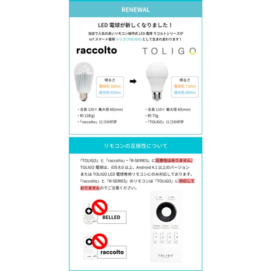 スマートled電球 60w相当 調色調光対応 E26口金 買い取り リモコン スマホ操作 電球色 Toligo ペンダントライトをリモコン付きに 昼光色 シーリングライト デスクライト