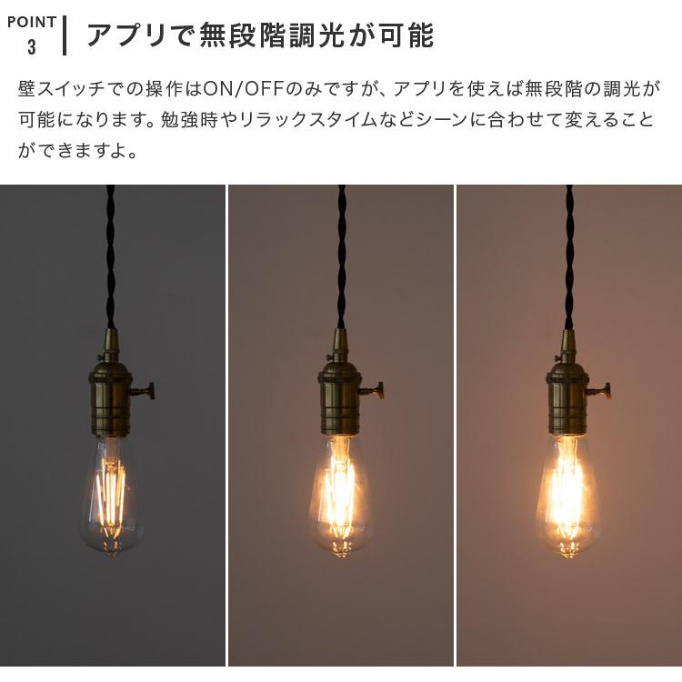 スマートLED電球 エジソン電球 調光 E26口金 スマホ操作 TOLIGO