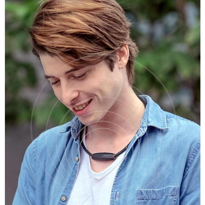 アイブルエアビーダＭ１首に掛けるだけの小型空気清浄機★花粉・副流煙対策に最適☆