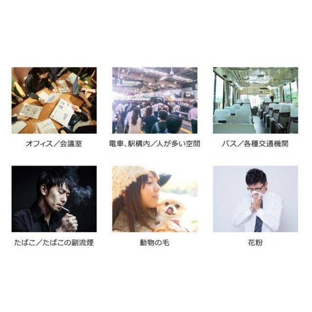 アイブルエアビーダＭ１首に掛けるだけの小型空気清浄機★花粉・副流煙対策に最適☆ 