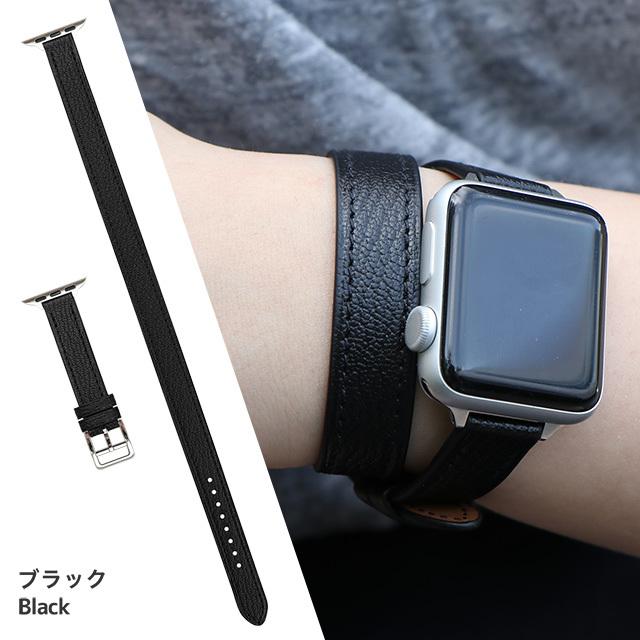 Apple Watch バンド Series Ultra3 Ultra2 Ultra SE3 SE2 SE 11 10 9 8 7 6 5 4 3 2 1 38 40 41 42 44 45 46 49mm クリスプゴートレザー 山羊革 ベルト ロングの画像