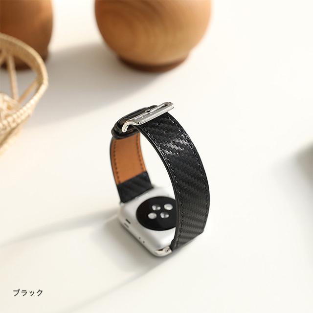 Apple Watch バンド ベルト Series Ultra2 9 8 7 SE 38 40 41 42 44 45 49mm カーボンレザー カーボン レザー レザーベルト 革ベルト 時計ベルト｜beaute-shop｜13