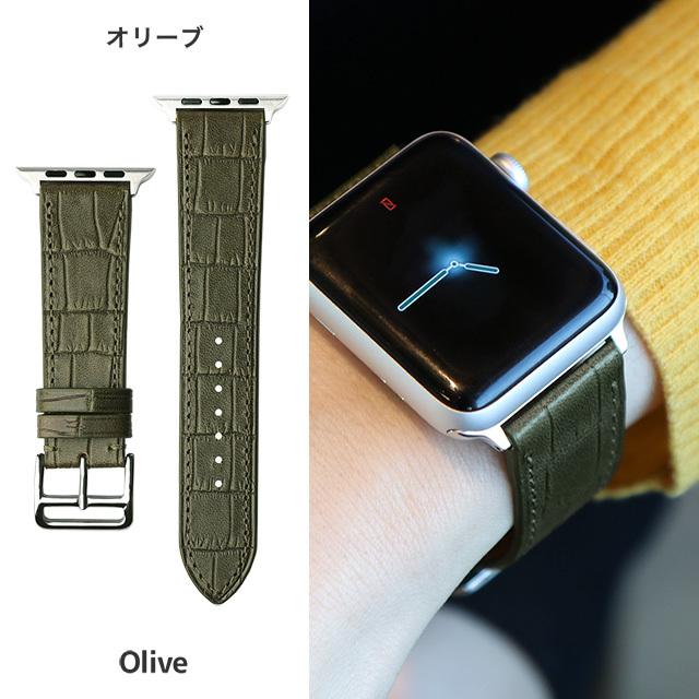 Apple Watch ultra クロコ革　下北沢　EARNESTさん購入 Apple Watch バンド Series Ultra3 Ultra2 Ultra SE3 SE2 SE 11 10 9 8