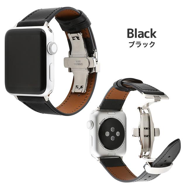 Apple Watch バンド 革 ベルト Dバックル プッシュ式 Series Ultra2 9 