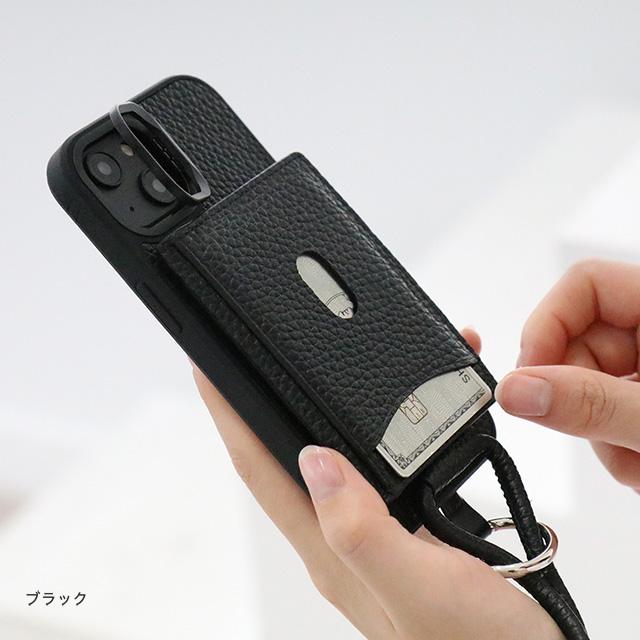 iPhone スマホショルダー iPhoneケース 16 シュリンクレザー