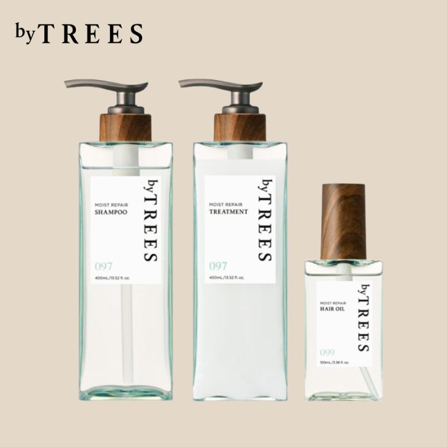 byTREES シャンプー トリートメント ヘアオイル or ヘアミルク 3点
