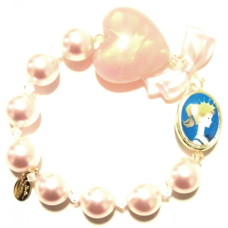Tarina Tarantino タリナタランティーノ プリンセス バービー ブレスレット Barbie Pearl And Crystal Stretch パール ハート ばーびーぐっず 海外 ブランド 03u8 Pink レトワールボーテ 通販 Yahoo ショッピング