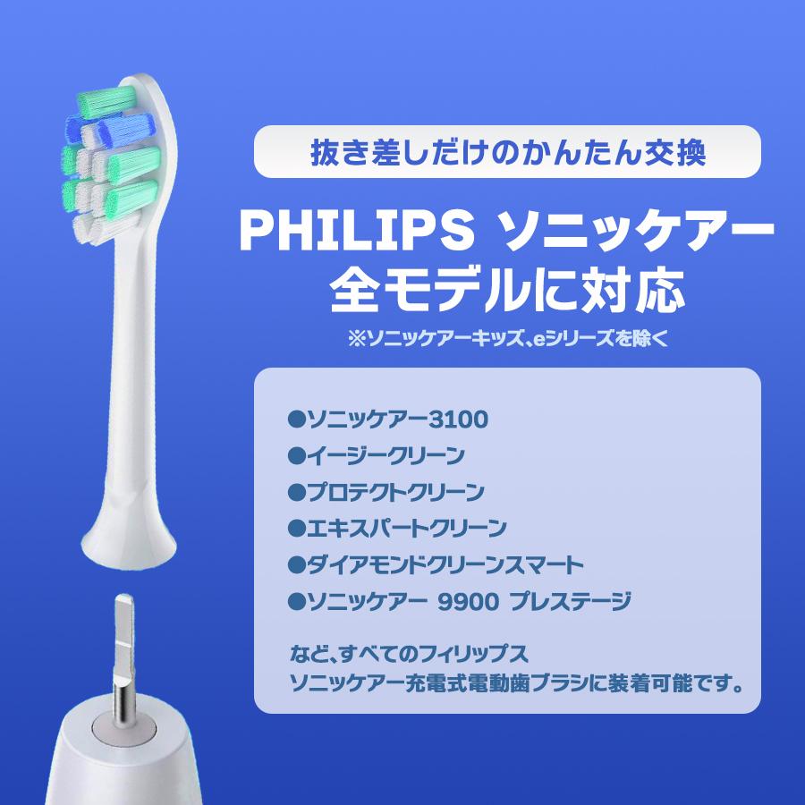 フィリップス ソニッケアー 替えブラシ HX9024 4本 sonicare 互換品 プラークディフェンス｜beautiful-day｜06