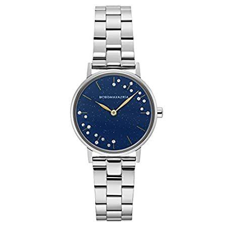 『1年保証』 特別価格BCBGMAXAZRIA 16好評販売中 シルバー ステンレススチール製ストラップ レディースクラシック日本製クォーツ腕時計 BG50822003 腕時計