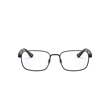 多様な 特別価格Ray-Ban Men's L好評販売中 Black/Demo Frames, Eyeglass Prescription Rectangular RX6445 伊達メガネ