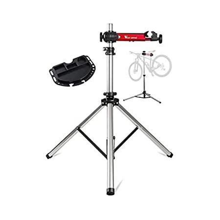 特別価格west Biking 自転車修理スタンド 調節可能な折りたたみ式自転車メンテナンスラック 家庭の機械用 85ポンド 延長可能な三脚ベース 公園ツ好評販売中