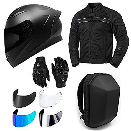 特別価格GDM Motorcycle Protective Gear Bundle (Premium Pack) - Helmet, Jacket, Glov好評販売中 グローブ