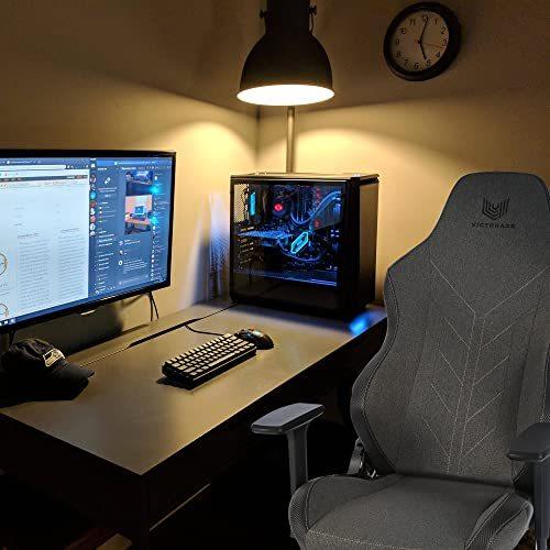 VICTORAGE ゲーミングチェア オフィスチェア パソコンチェア 調節可 腰