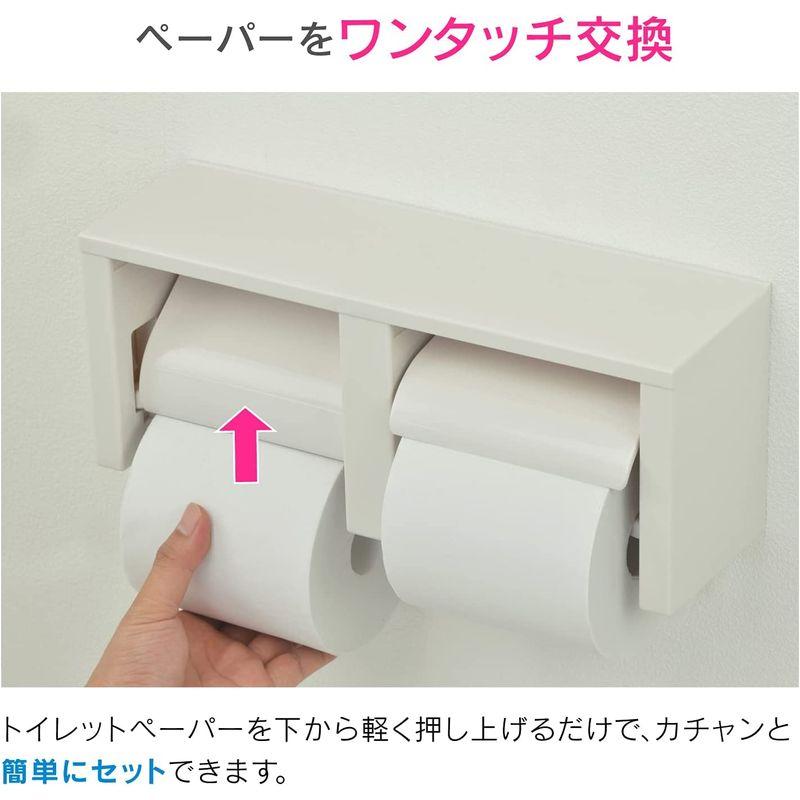 35%OFF】【35%OFF】GAONA これエエやん ツインペーパーホルダー ワンタッチ GA-NC011 トイレ用ペーパーホルダー Dzannc 無痕 棚付き 紙巻器 304ステンレス製 強力接着 穴開け不要 痕なしではがせる ネジと 強力接着剤 2つの取り付け方式 粘着
