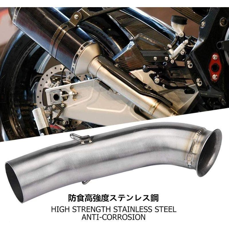 2021人気新作エキゾーストミドルパイプ、51mmオートバイフルエキゾーストマフラーシステムベントミドルパイプリンクコネクト、KTM DUKE 250 39 マフラー KIMISS オートバイ フルエキゾーストシステム ミドルパイプリンクヤマハFZ1 FZ1-N 2006-2015用