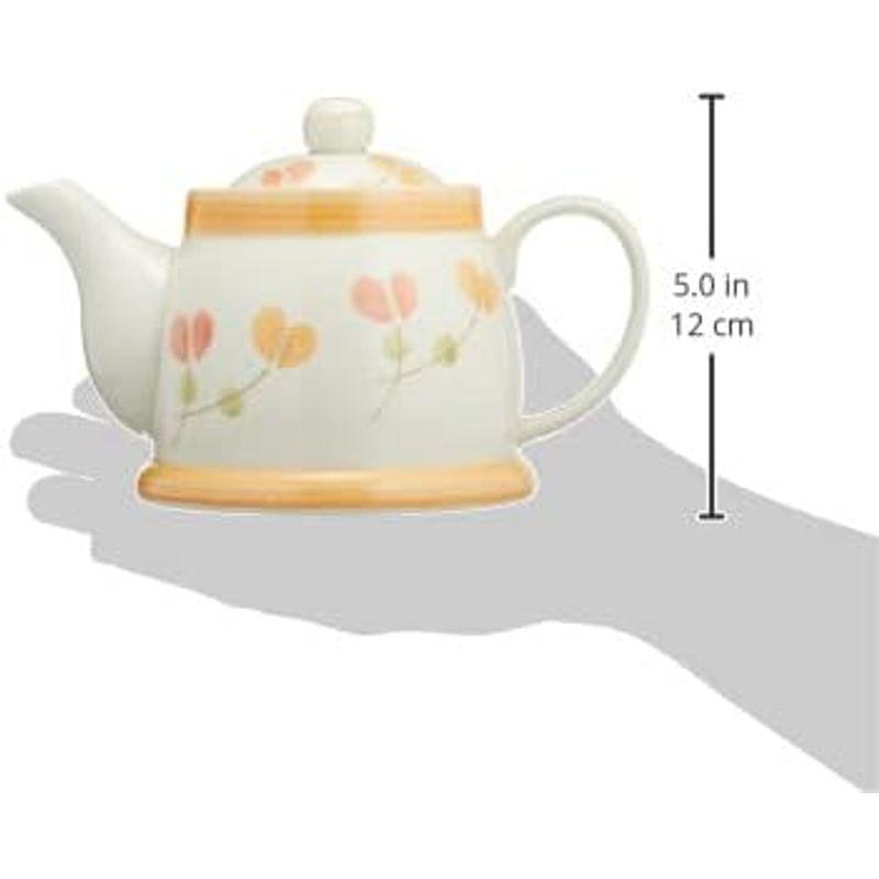 二色花 たっぷり注げる ポット 急須 容量約600ml 茶こし付 68611 コーヒー、ティー用品