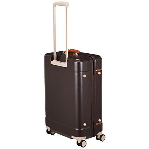 [ハント]　スーツケース　キャスターストッパー付　ダブルホイール　64　エコバッグ付き　ノートル　06882　約3~5泊向け　cm　ダマスブラウン