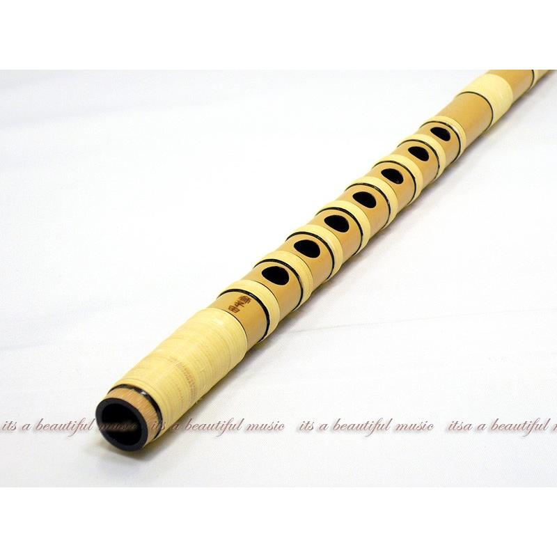 its】本格的な、お囃子・お祭り用「篠笛」 【四本調子】紫山-D/獅子田