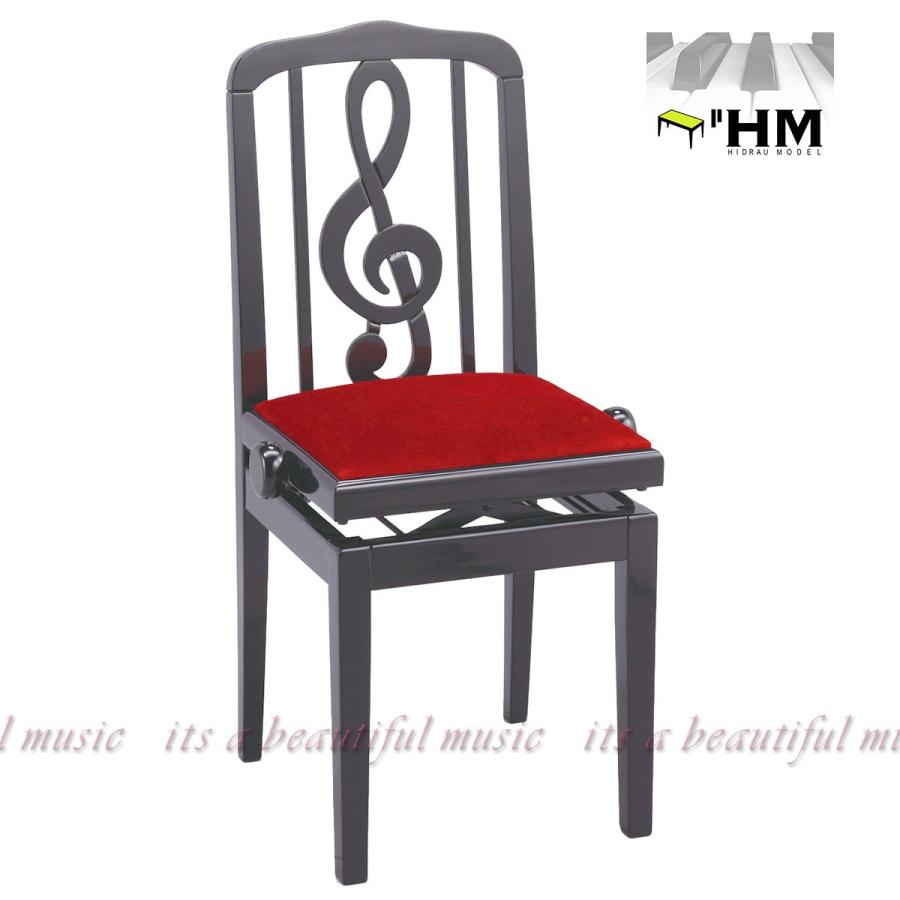 Its スペイン Hidrau社 お洒落なト音記号の 背もたれ式 高級輸入ピアノ椅子 Sg 40 黒 Its A Beautiful Music 通販 Yahoo ショッピング