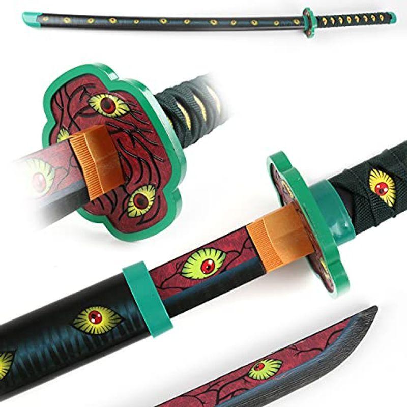 Twinkanime 鬼滅の刃 黒死牟 日輪刀 コスプレ 大人用 全１９種 月の呼吸 鬼殺隊 柱 刀 天然竹製 全長104cm 完成度 小道具