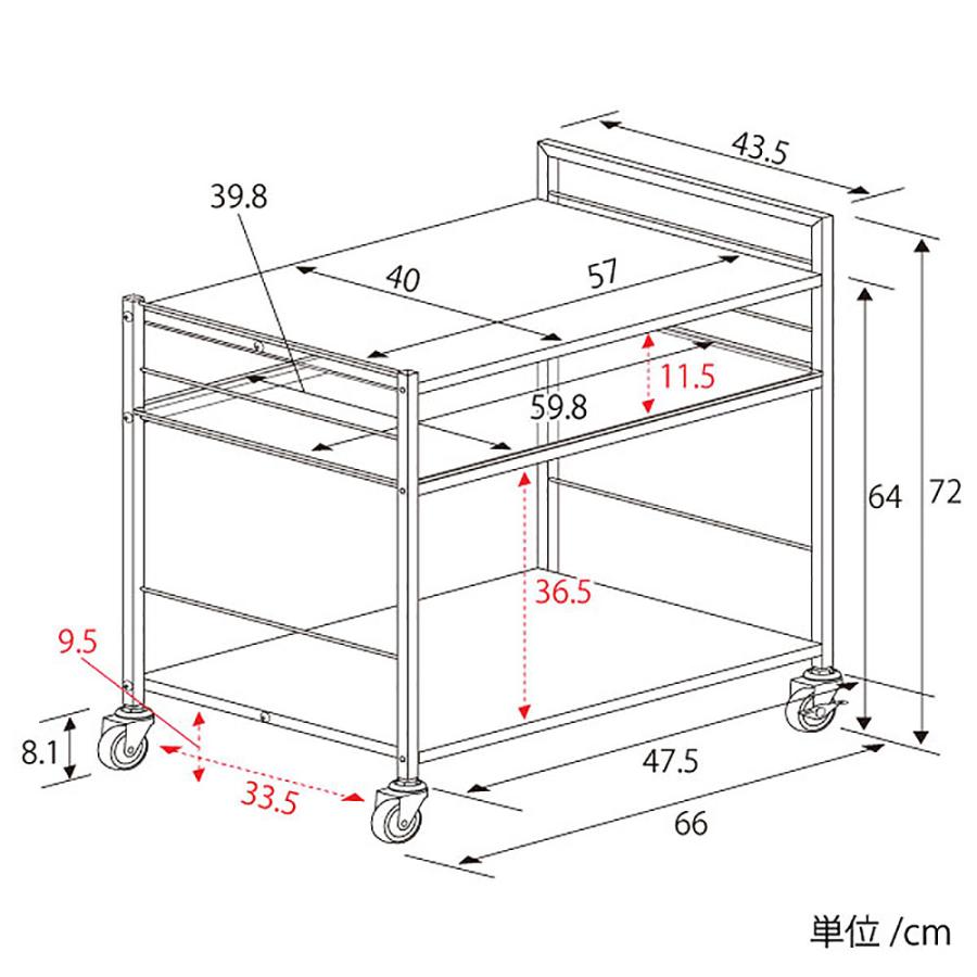 ステンレス天板　キッチンワゴン 【足立製作所】 楽天市場】ステンレス天板キッチンワゴン(大) 《足立製作所
