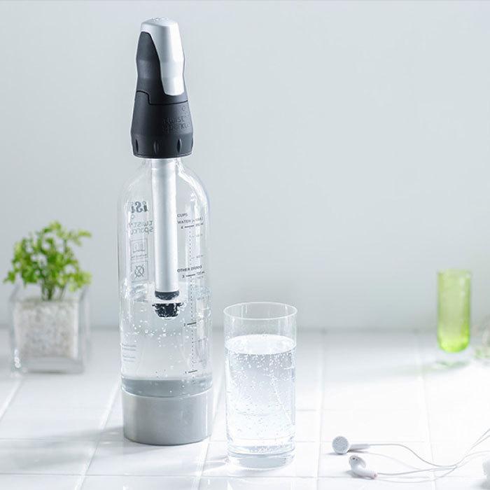 ツイスパソーダ 炭酸カートリッジ 100本 + ボトル洗浄スポンジ 1本