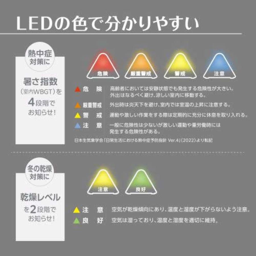 温湿度　LEDアラーム Vision ダイレクトショップ / 温湿度LEDアラーム