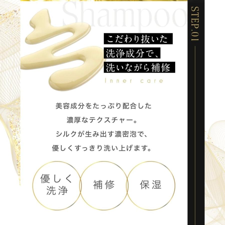 ザリッチ シルクザリッチ シャンプー 250ml トリートメント 250ml セット [SILK THE RICH] アミノ酸シャンプー 朝倉未来愛用｜beautifulnet｜06