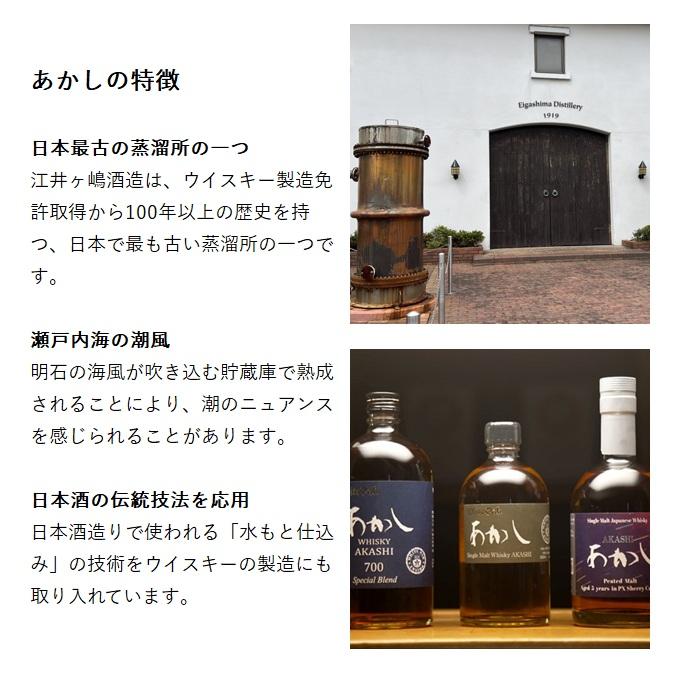 あかし 2018 バーボンバレル 5年 へヴィリーピーテッド 箱付き 500ml 