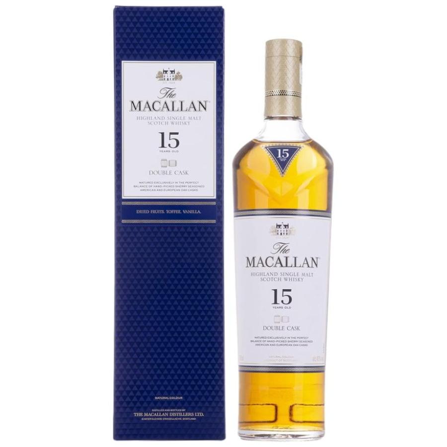 ザ・マッカラン ダブルカスク 15年 箱付き 700ml 43% シングルモルト