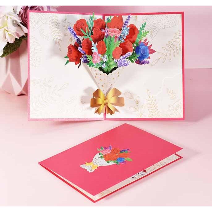 メッセージカード 立体 手作り 感謝 退職 お見舞い おしゃれ 花束 ch001 Yolande 通販 Yahoo ショッピング