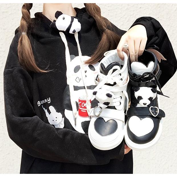 ハートmixハイカットスニーカー レディース 厚底 原宿 ゴスロリ ロリータ ゆめかわいい ロリィタ Nek133 Yolande 通販 Yahoo ショッピング