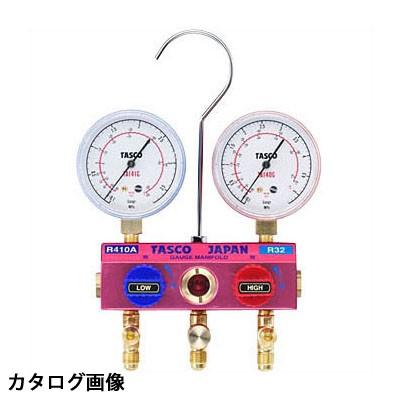 イチネンTASCO TASCO イチネンタスコ R410A R32ボールバルブ式ゲージ