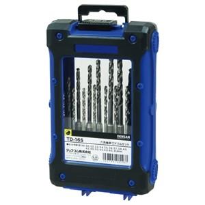 DENSAN（デンサン） JEFCOM ジェフコム 六角軸鉄工ドリルセット TD-16S