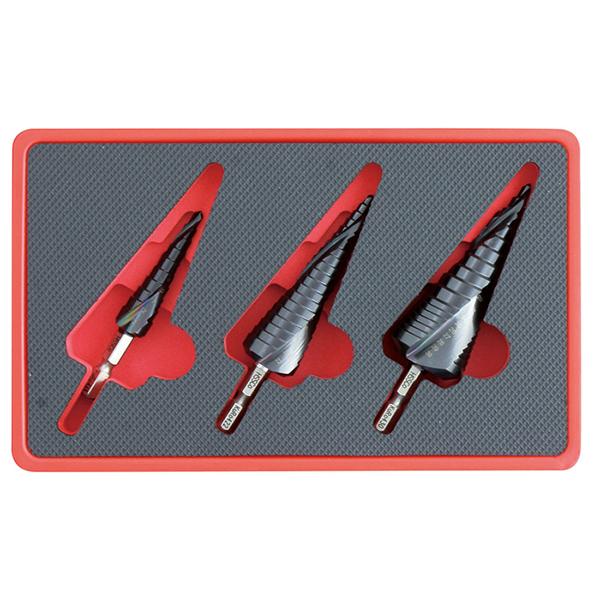 工具 工具消耗品 ドリル ウイニングボアー KURO-3S ブラック 未使用品(S) ケース付 ケースに汚れあり ステップドリル 先端3本セット 楽天市場】winningbore ウイニングボアーKURO ステップドリル3本