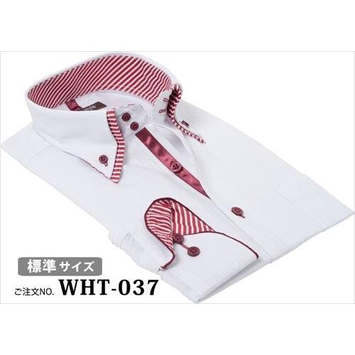 メンズシャツ 長袖 おしゃれ ビジネス ボタンダウン 白 ワイシャツ Yシャツ カッターシャツ ドレスシャツ 赤 派手 ホスト Ysh 1 037 ワイシャツ通販 シャツスタイル 通販 Yahoo ショッピング