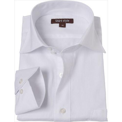 ワイシャツ メンズ 白 おしゃれ 長袖 ワイドカラー 標準 ノーネクタイ ビジネス シャツ ドレスシャツ Yシャツ 結婚式 Ysh 1 099 ワイシャツ通販 シャツスタイル 通販 Yahoo ショッピング