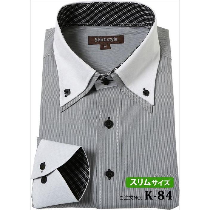 クレリックシャツ 長袖 ワイシャツ グレー 黒 メンズ クレリック Yシャツ ドレスシャツ カッターシャツ おしゃれ クールビズ ビジネス Ysh 3 018 ワイシャツ通販 シャツスタイル 通販 Yahoo ショッピング