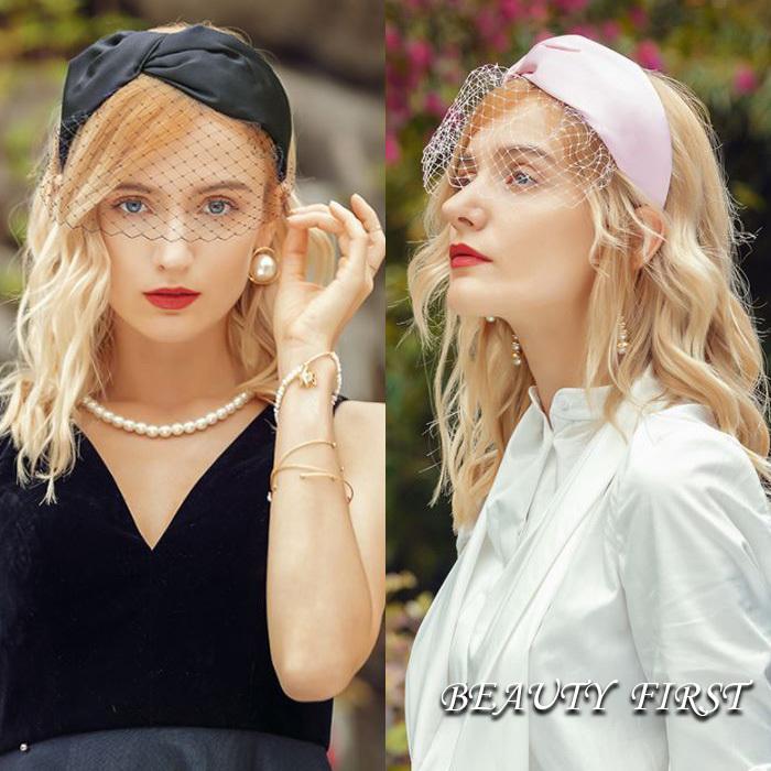 チュール付きねじりカチューシャ レディース カチューシャ ヘッドドレス パーティー イベント 結婚式 黒ブラック ピンク系 シンプル Eeca2 Beauty First 通販 Yahoo ショッピング