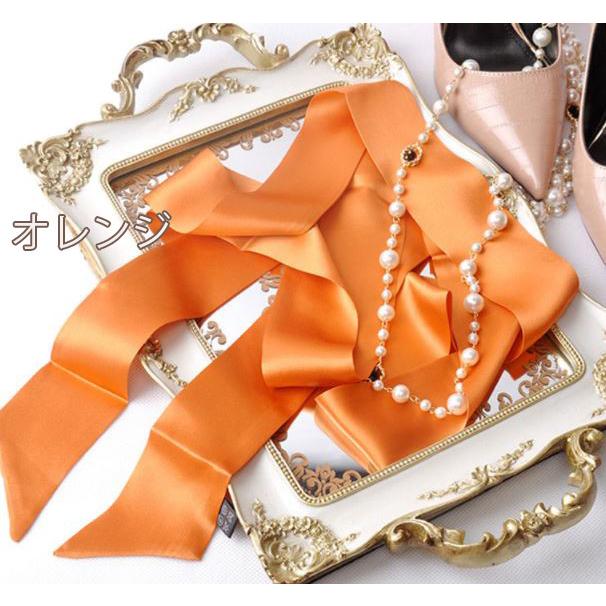 速達メール便送料無料】シルクボウタイスカーフ レディース カラバリ  