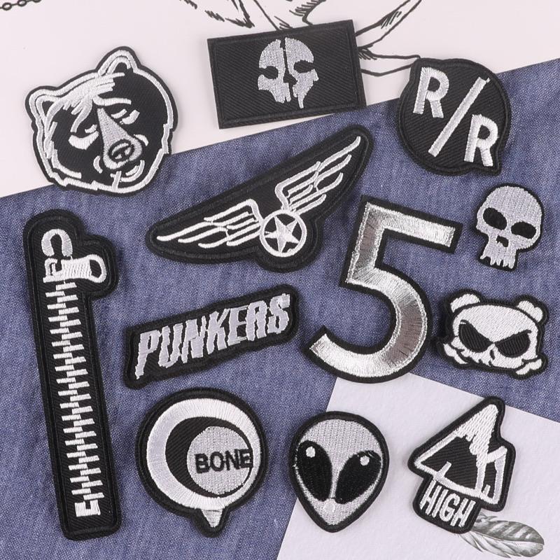 12枚セット ミニ アメカジワッペン アイロンワッペン リメイク  