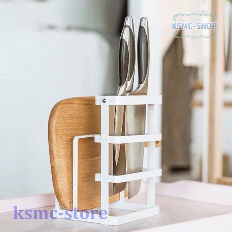 半額SALE☆半額SALE☆包丁 まな板 スタンド キッチンラック ナイフスタンド おしゃれ 北欧 ホワイト 白 キッチン 収納 かわいい 包丁立て まな板立て 調理器具 カッティングボード&ナイフスタンド タワー tower 山崎実業 おしゃれ 包丁立て 包丁スタンド まな板スタンド まな板ホルダー ホルダー 一括収納 6775 6776