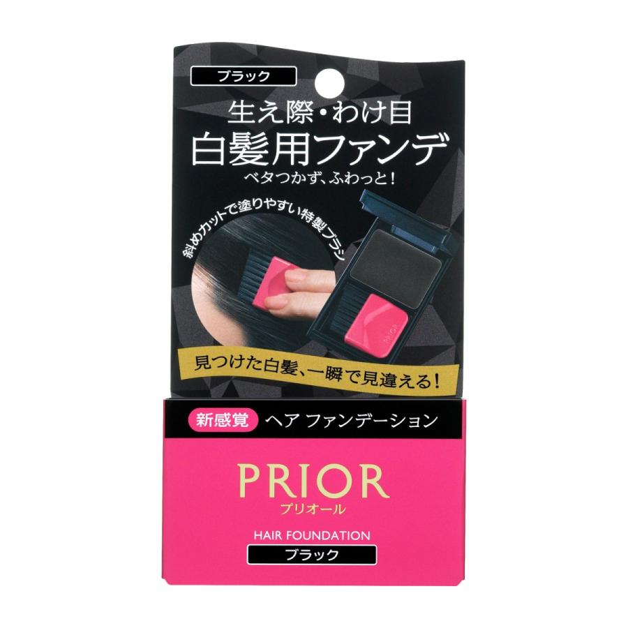 資生堂　プリオール　ヘア　ファンデーション　ブラック　自然な黒色　3.6g｜beauty-lounge-argo