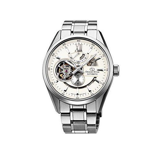 人気沸騰ブラドン 機械式 セミスケルトン オリエントスター ORIENTSTAR 腕時計 オリエントORIENT 自動巻(手巻付) WZ028 アイボリー 腕時計